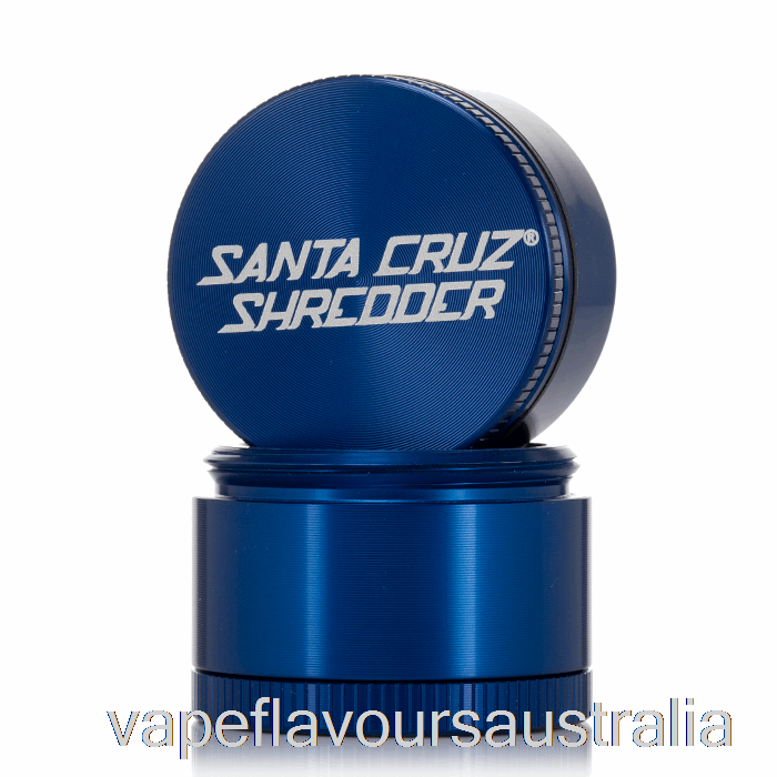 Vape Nicotine Australia Santa Cruz Shredder 1.6inch Small 4-Piece Grinder Blue (40mm)